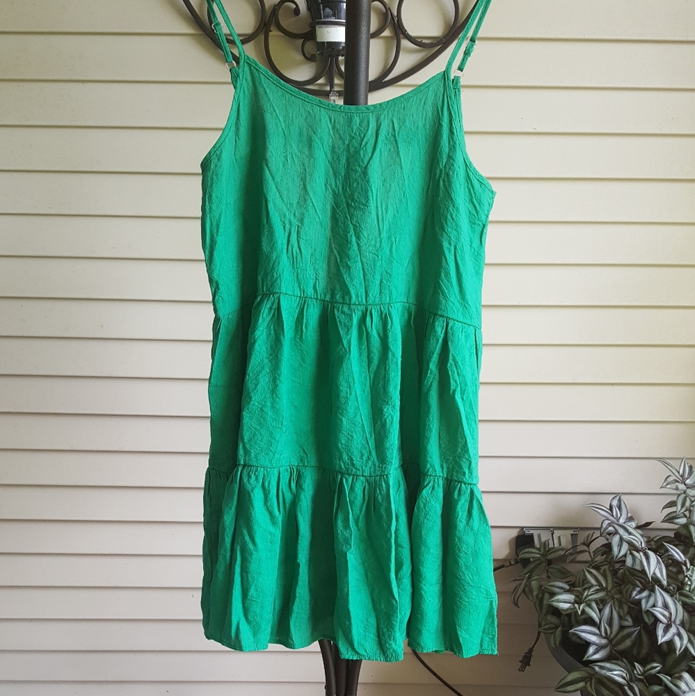Green Tier Summer Dress